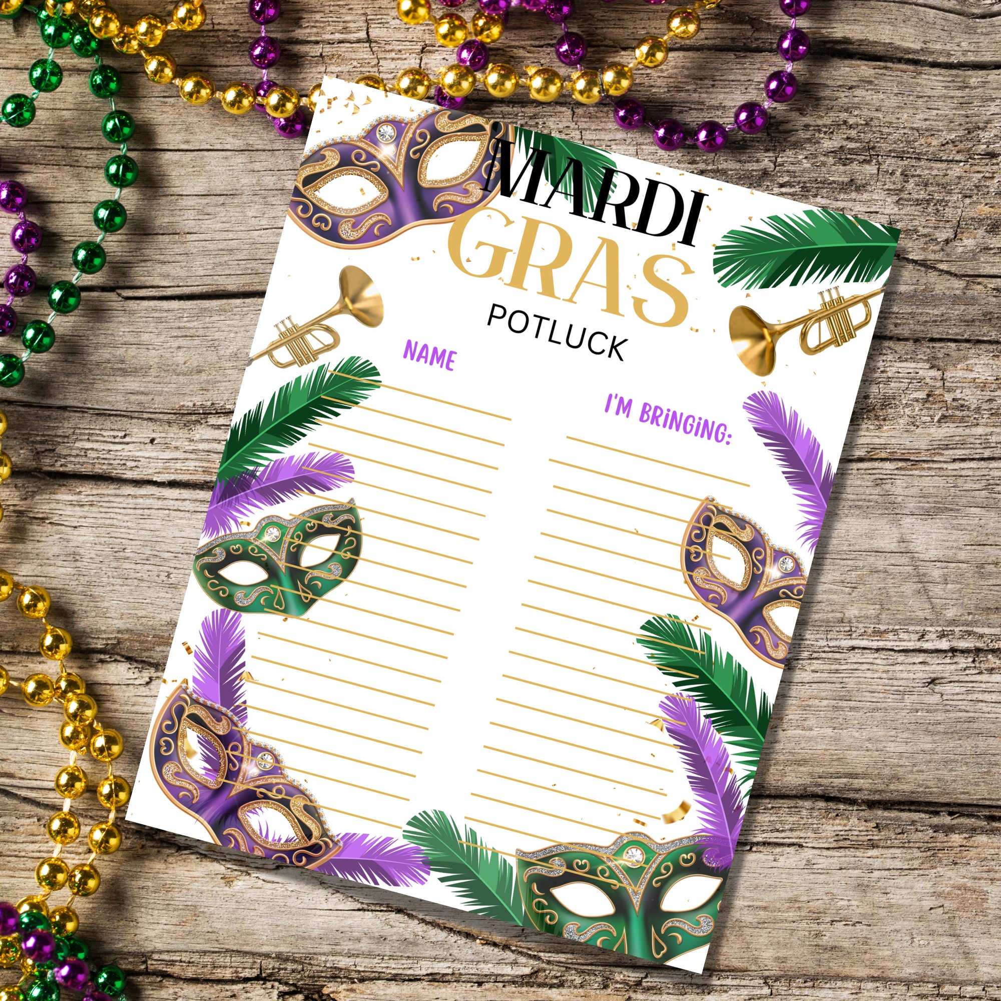 easy mardi gras potluck ideas