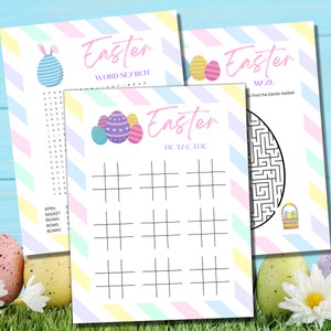Printable Easter Game Bundle, EASTER Party Games and Activities, Kids ...