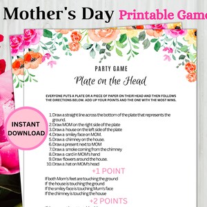 Moederdag spel, Moederdag afdrukbaar, Moederdag ambacht, gelukkige Moederdag, Moederdag feest, Moederdag kinderactiviteit, PDF