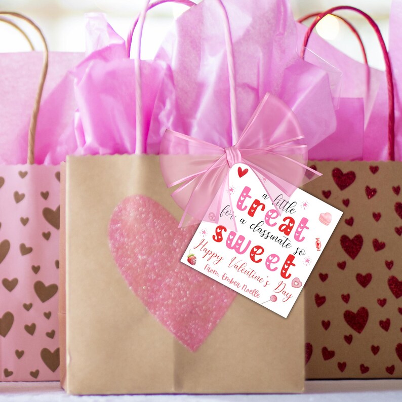 Classmate Valentines Gift Tags, Printable Valentine Gifts Tags ...