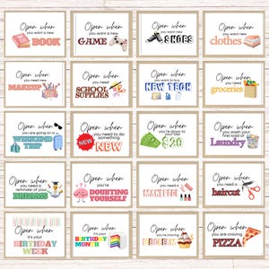 Open When Envelope Label for College Students, Editable University Letters, Going away gift, College Student Care Package, Open When Cards image 4