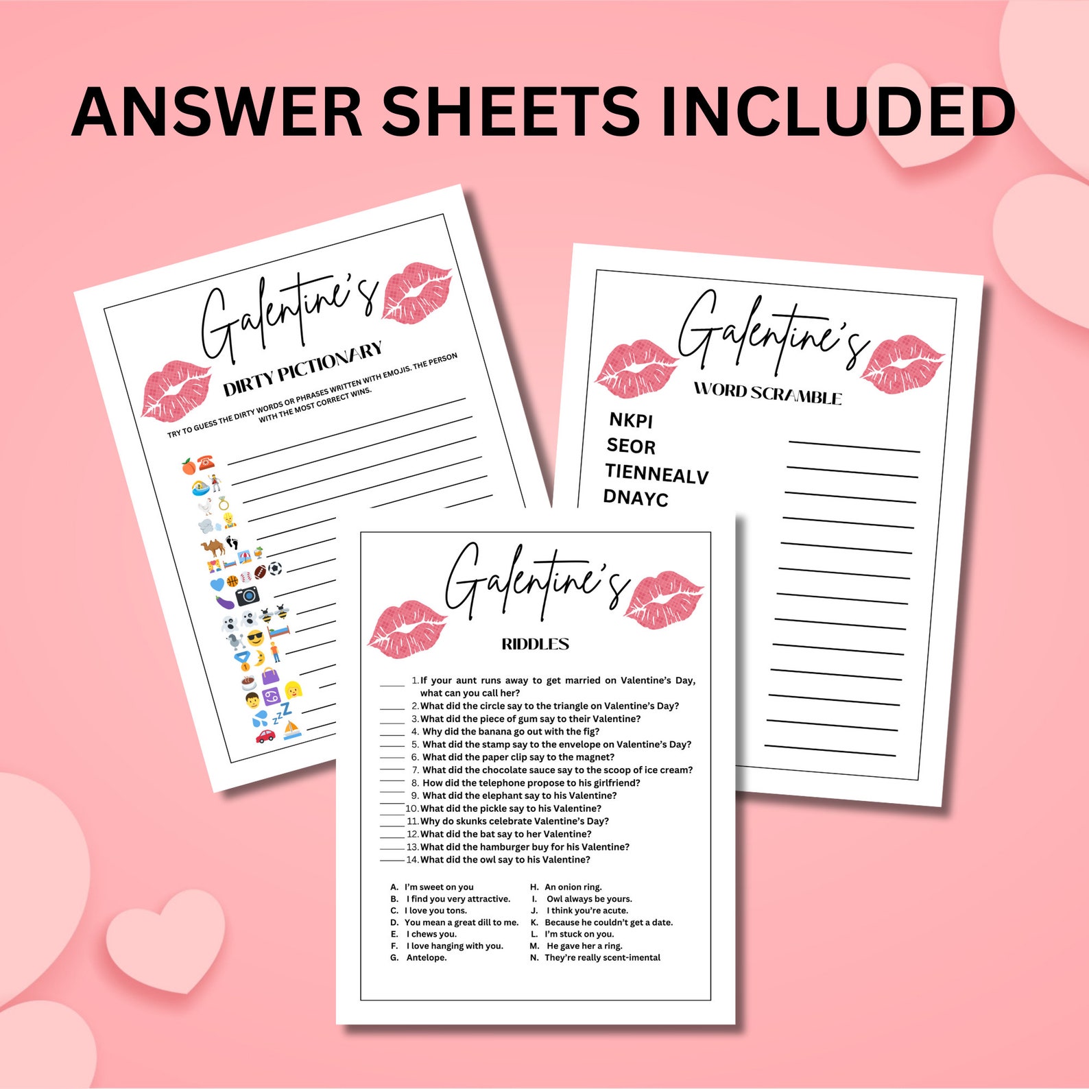 Printable Mega Galentines Day Game Bundle Party Games and Activities ...