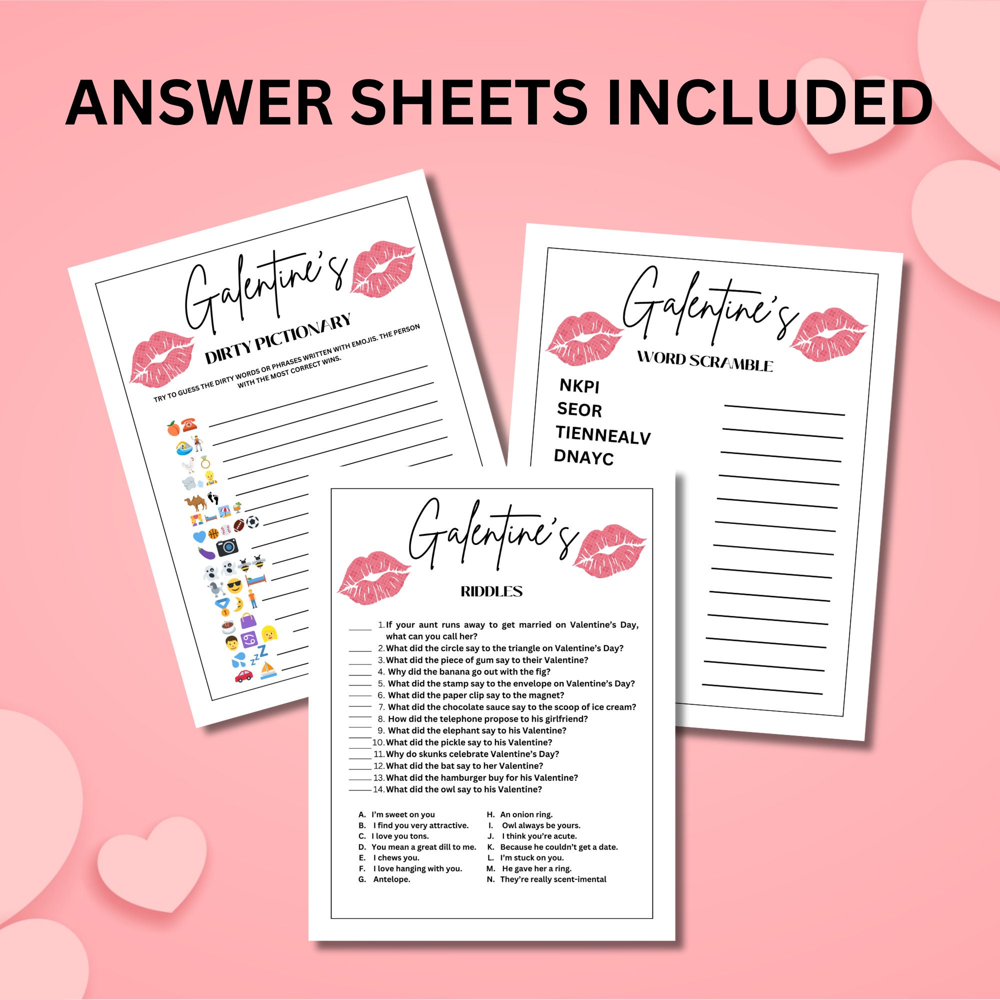 Printable Mega Galentines Day Game Bundle Party Games and Activities ...