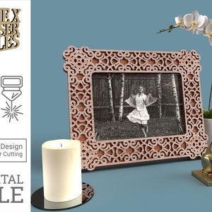 3:4 Photo Frame - Cast Iron - Laser Cut File svg dxf pdf eps ai DIGITAL FILE