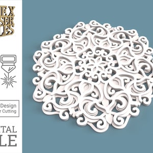 Mandala 02- Geometric Art Wall Decor -Multilayer - Laser Cut File svg dxf pdf eps ai DIGITAL FILE