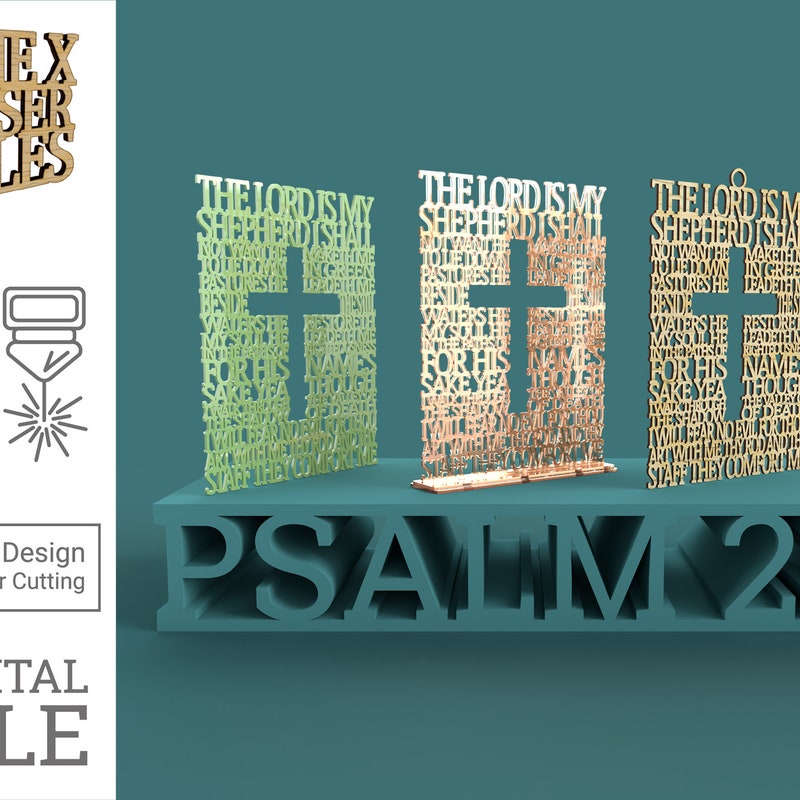 Psalm 23 Svg - Etsy