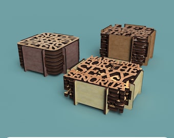 Soporte para posavasos 02 - Archivo de corte láser svg dxf pdf eps ARCHIVO DIGITAL