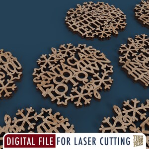 Ozdoby i podstawki świąteczne z motywem piosenek - plik cięty laserowo svg dxf pdf eps ai PLIK CYFROWY