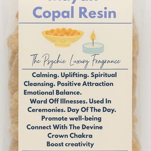 Mayan Copal Resin Incense | Sacred Cleansing Resin + FREE Altar Charcoal | Spiritual Healing, Crown Chakra, Day of the Dead Rituals