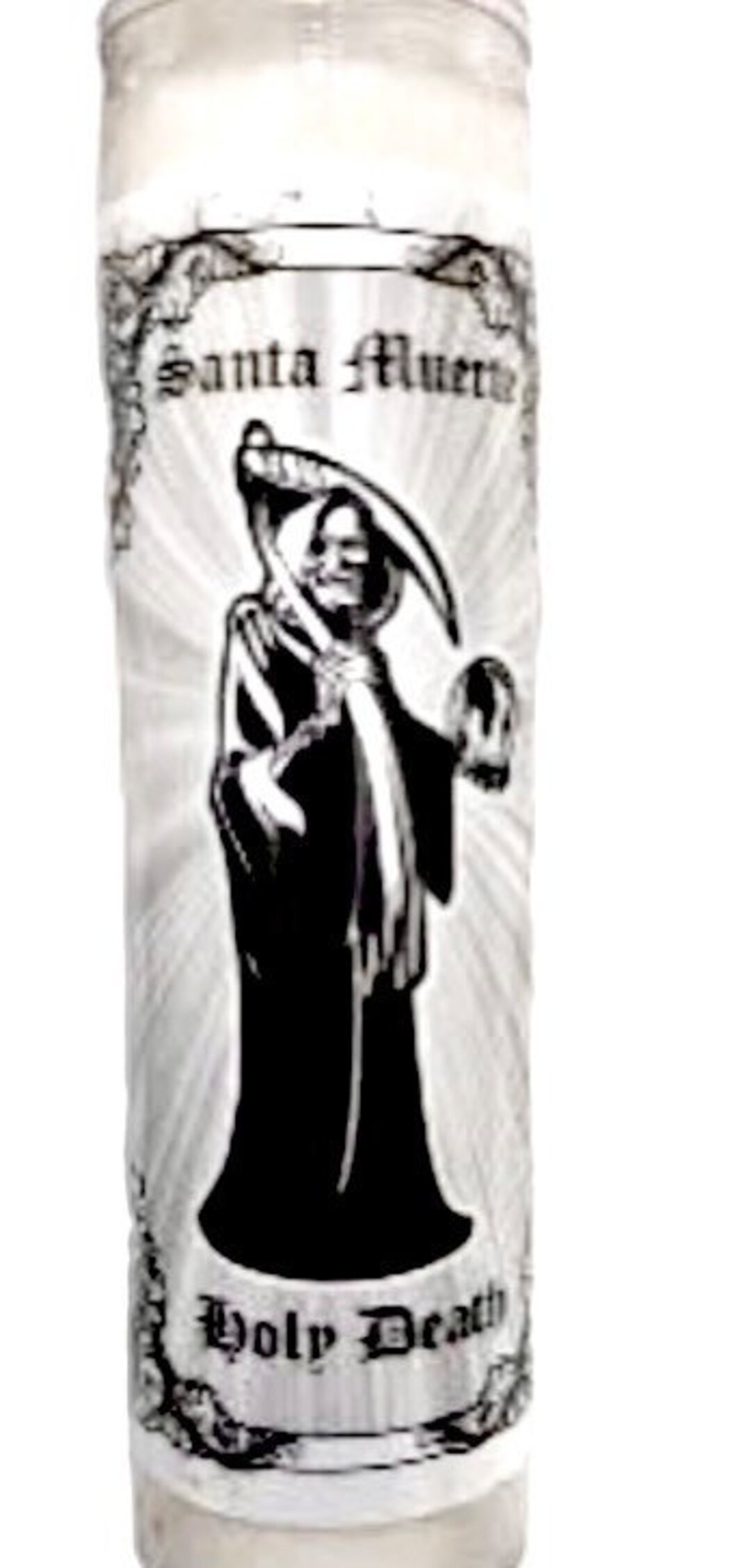 Santa Muerte Holy Death Candle Etsy