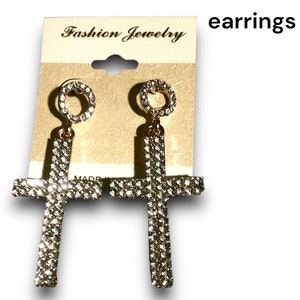 Cross earrings