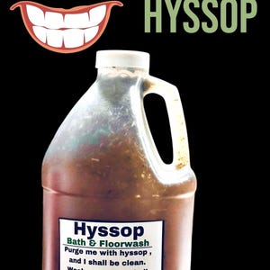 Holy Hyssop バス＆フロアウォッシュ。エコノミーサイズ 64 オンス。