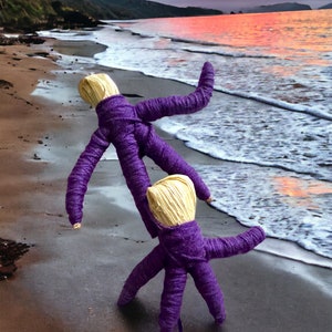 Purple Intention Voodoo  Doll Purple ,poppet