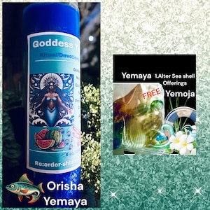 Yemaya Goddess Of The Sea (Candle) Ritual/ Devotion