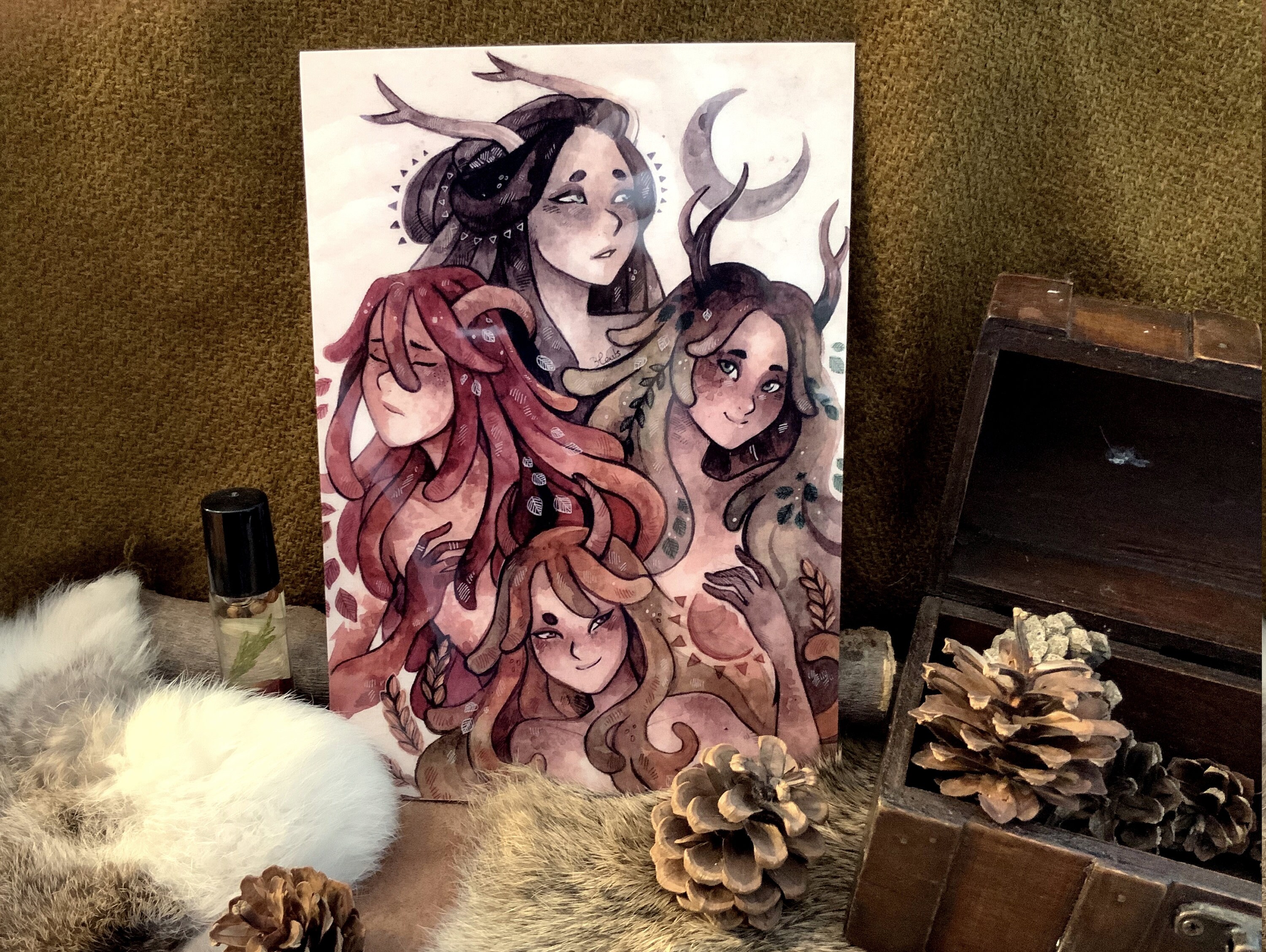 Illustration Rigide - Lutines Des Saisons