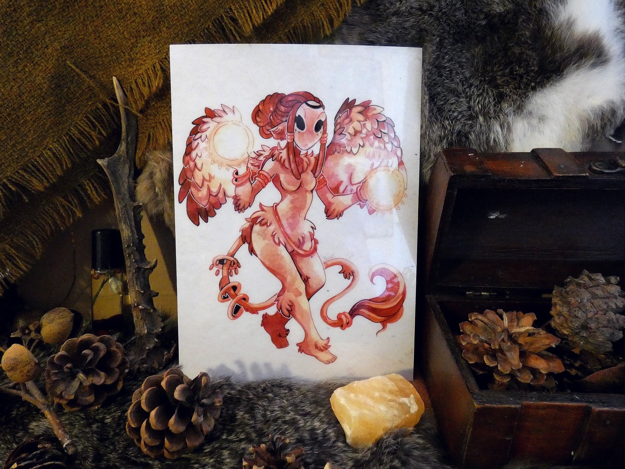 Illustration Rigide - Nymphe