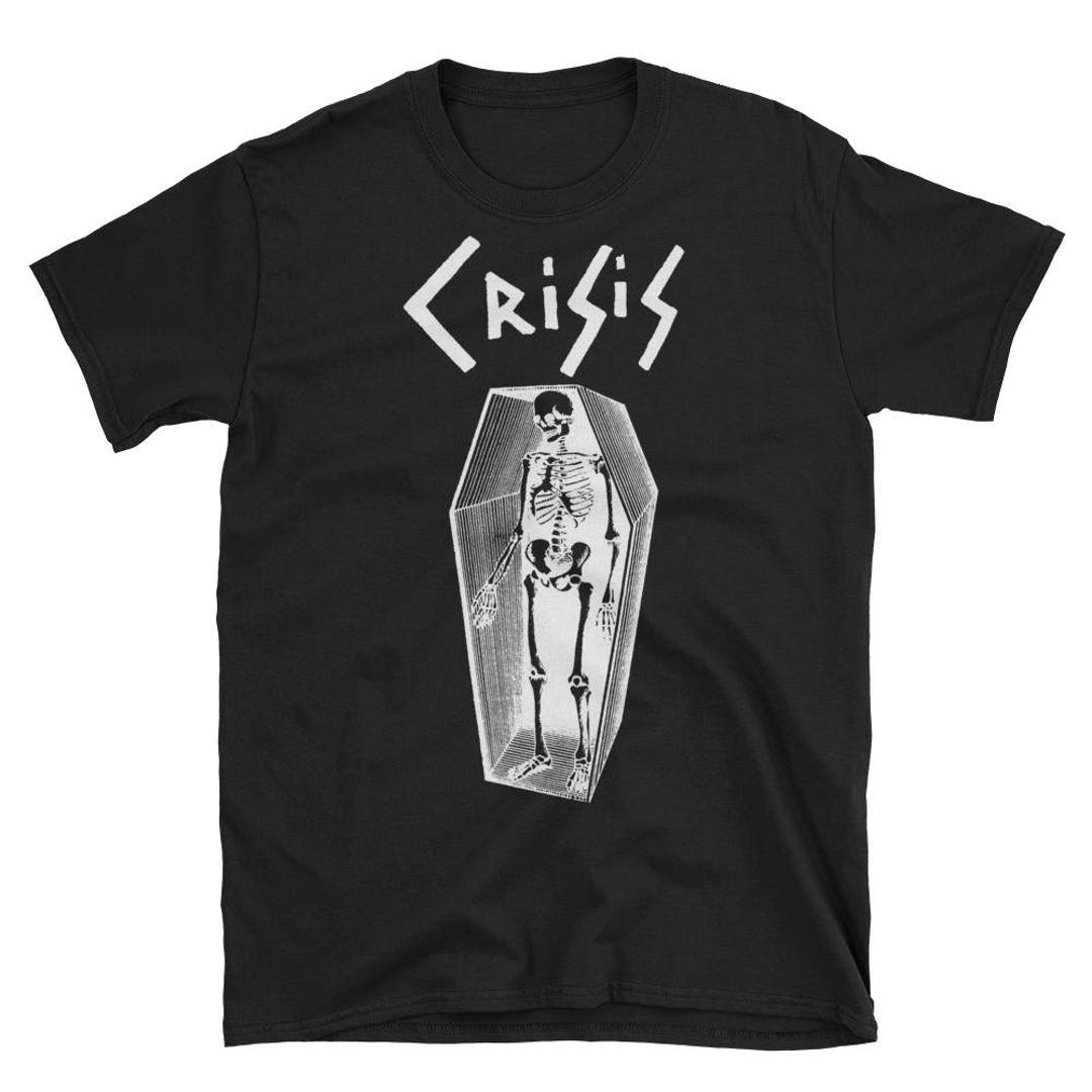 Crisis T-shirt, Death in June, Current 93, Coil, Psychic TV Crisis T-shirt, Death in June, Current 93, Coil, Psychic TV