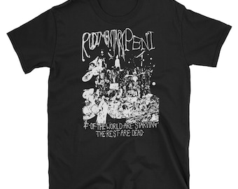 Rudimentary Peni T-Shirt, Crass, The Mob, Flux of Pink Indians, Discharge, Anarcho Punk, Deathrock, Post Punk,