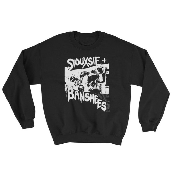 Siouxsie and The Banshees sweatshirt, The Cure, Joy Division, Sisters of Mercy, Bauhaus, Goth. Post Punk, Deathrock