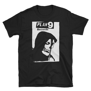 Plan 9 records T-Shirt, Misfits, Samhain, Danzig, Black Flag, Circle Jerks, Bad Brains, Germs, Punk, Goth, Deathrock