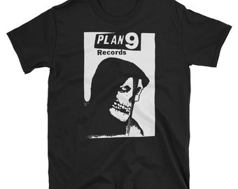 Plan 9 records T-Shirt, Misfits, Samhain, Danzig, Black Flag, Circle Jerks, Bad Brains, Germs, Punk, Goth, Deathrock