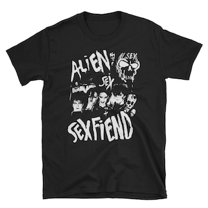 Alien Sex Fiend T-Shirt, Virgin Prunes, Christian Death, Sisters of Mercy, Specimen, 45 Grave