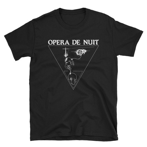 Opera De Nuit T-Shirt, French Coldwave, Asylum Party, Days Of Sorrow, Sisters of Mercy, Strawberry Switchblade, The Chameleons, Post Punk,