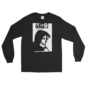 Plan 9 records Long Sleeve Shirt, Misfits, Samhain, Danzig, Black Flag, Circle Jerks, Bad Brains, Germs, Punk, Goth, Deathrock