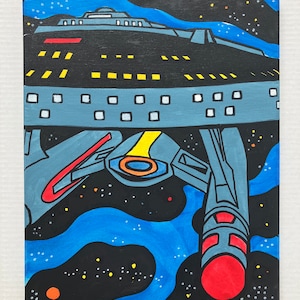Original Comic Art Style Star Trek Cerritos California Class Lower Decks Ship Type