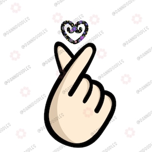 Hmong Heart Hand Signal Art: Love Doodle (Digital Download)