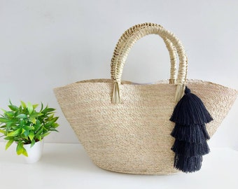 Boho bag tassels / single color bag tassels