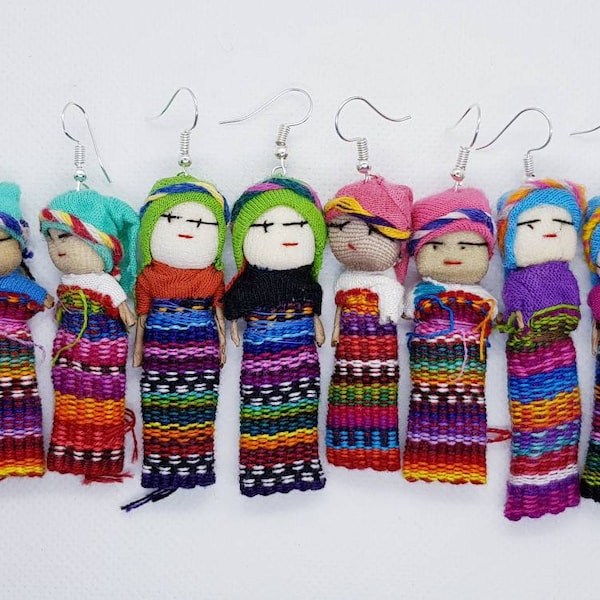 Worry doll earrings