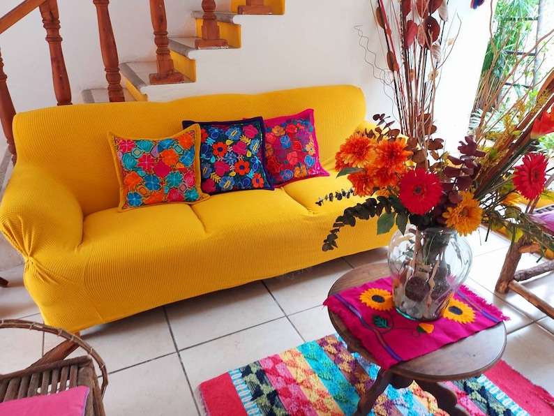 Mexican Pillow Cases / Embroidered Pillow Case / Mexican Etsy