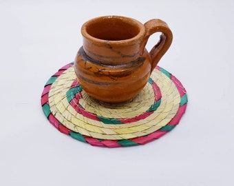 Classic Mexican Miniature Pottery Utensils Pots Wall Fork Art Kitchen Decorative 