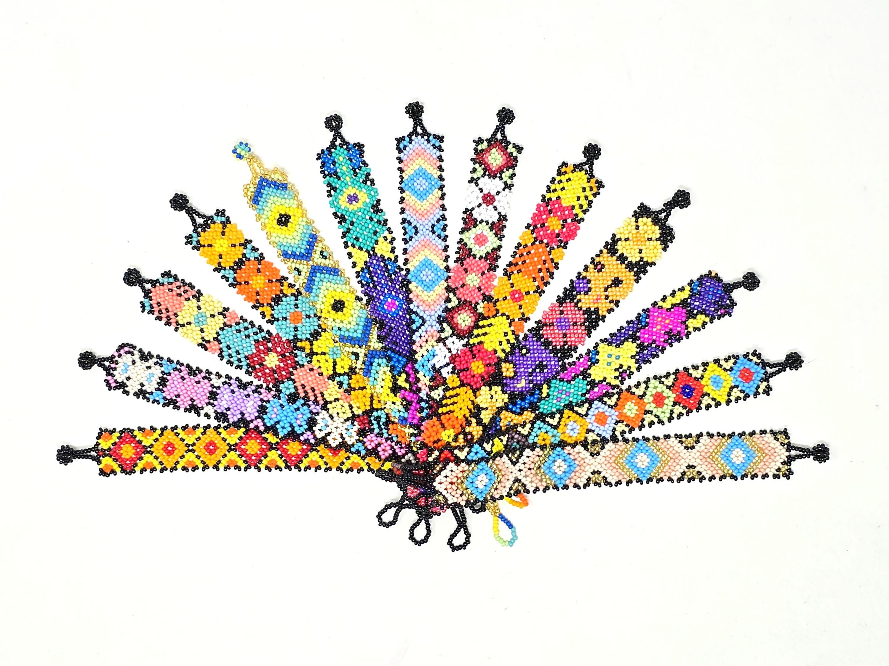 Huichol Beaded Friendship Bracelet: Traditional Mexican Bracelet