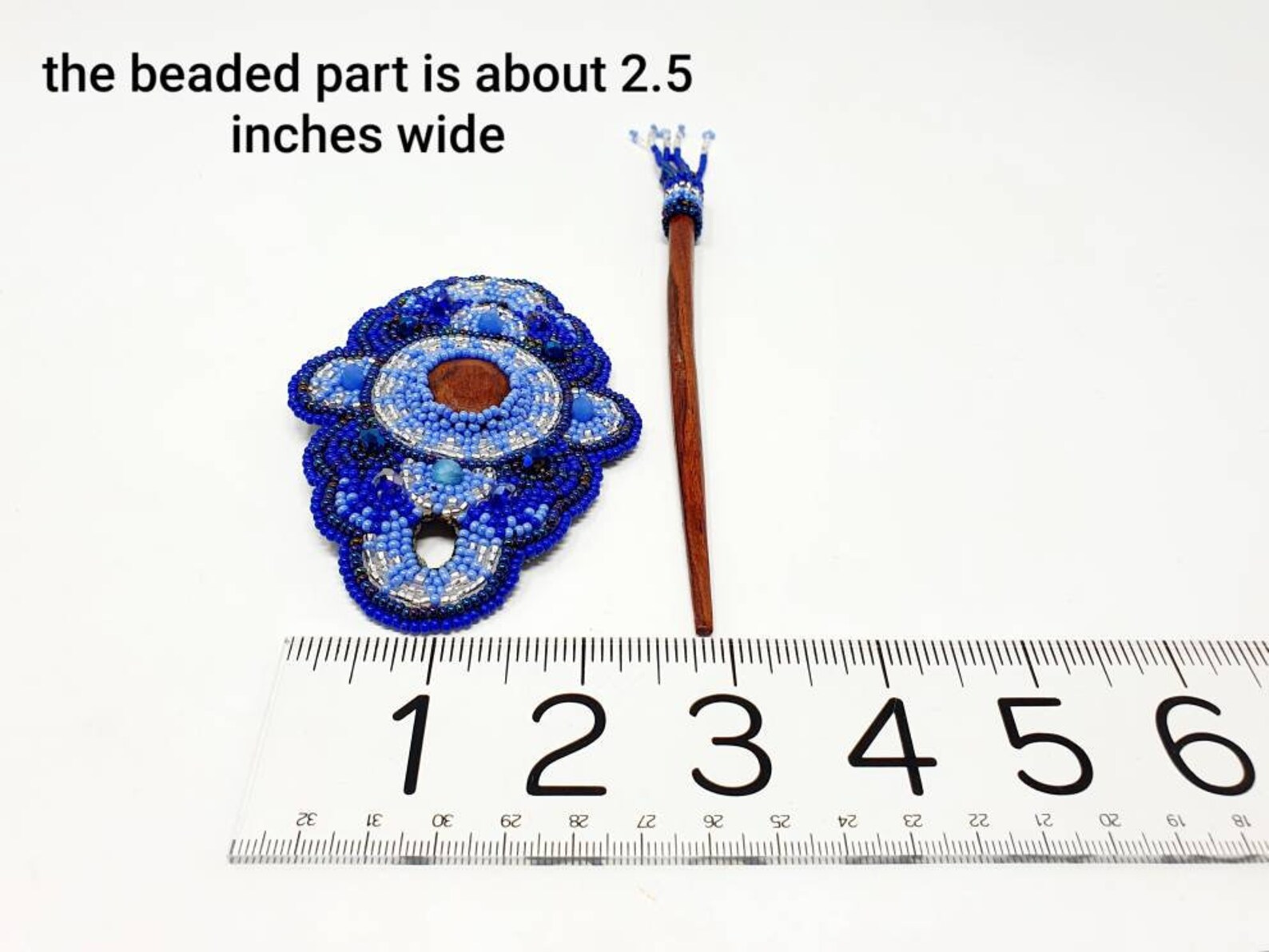 Mexican Hair Accessories / Floral Hair Pin / Glass Bead Hair Etsy