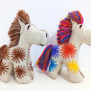 Embroidered wool horse