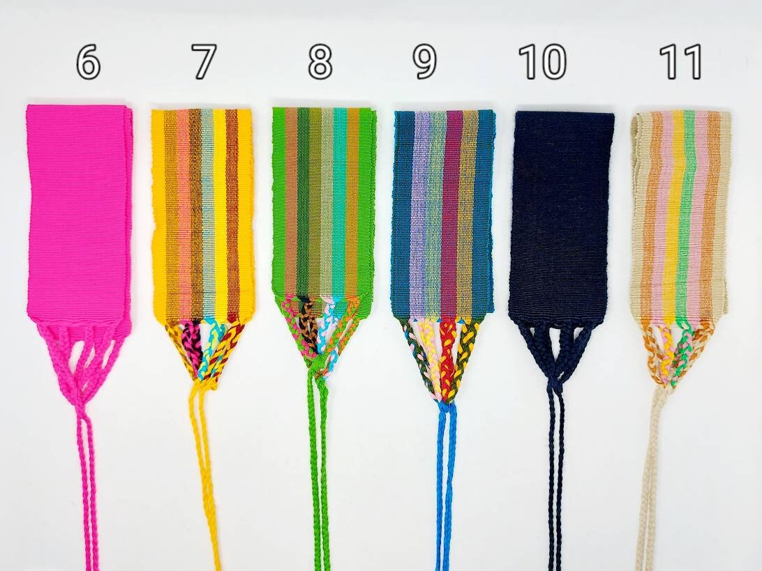 Hand Made Mexican Sash Belt / Unisex Mexican Belt / Cotton Tie Etsy