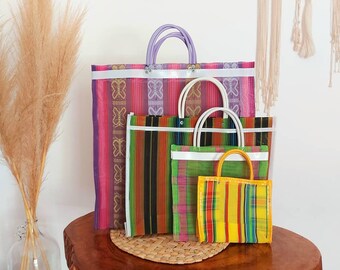 mesh tote beach bolsa