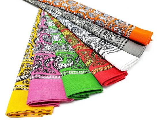 Mexican Paisley Print Bandana / Neckerchief Women / Dog