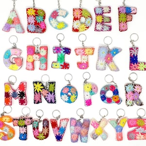  Z542_B Silver Adorable Alphabet Initial Letter V Keychain Key  Ring : Clothing, Shoes & Jewelry