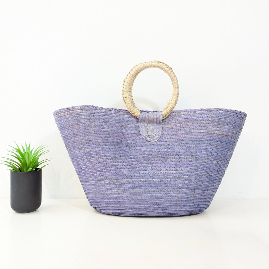 Casual Color Block Straw Handbag main image 1