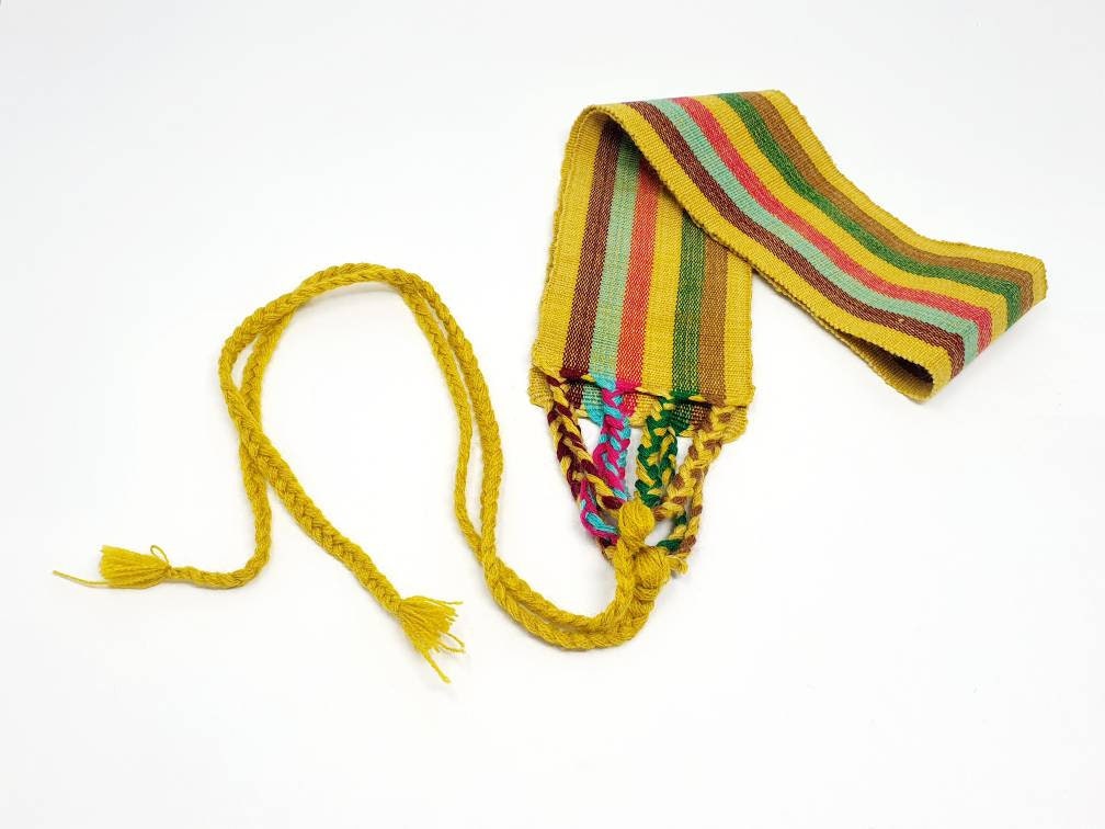 Hand Made Mexican Sash Belt / Unisex Mexican Belt / Cotton Tie Etsy