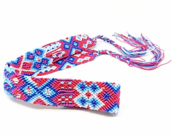 Vintage 90s woven embroidered tribal/IKAT cloth sash belt/festival boho hippie Accessories | Vintage 9s Woven Embroidered Tribalikat Cloth  main image 4