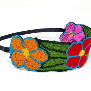 Diademas para mujer / diadema / diadema mexicana / diadema floral / diadema elástica / cintas elásticas para el cabello / diadema mexicana bordada
