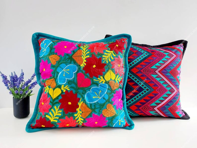 Mexican Pillow Cases / Embroidered Pillow Case / Mexican Etsy