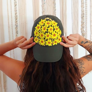 Floral trucker hat / Mexican floral baseball cap