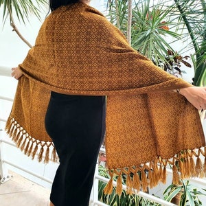 Mexican woven rebozo scarf / Traditional mayan rebozo / Mexican shawl / Mexican pashmina / rebozo for labor