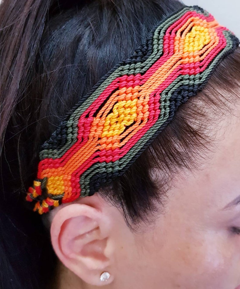 Diademas para mujer / diadema / diadema mexicana / diadema elástica / lazos elásticos para el cabello / diadema mexicana imagen 7