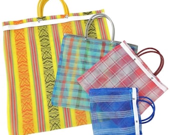 Sac fourre-tout mexicain en filet réutilisable, sac à provisions disponible en plusieurs couleurs et tailles